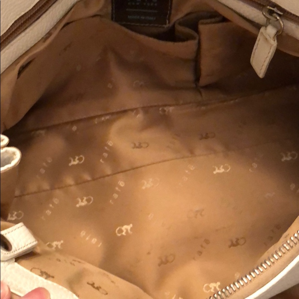 White Leather Rafe purse - Picture 3 of 4